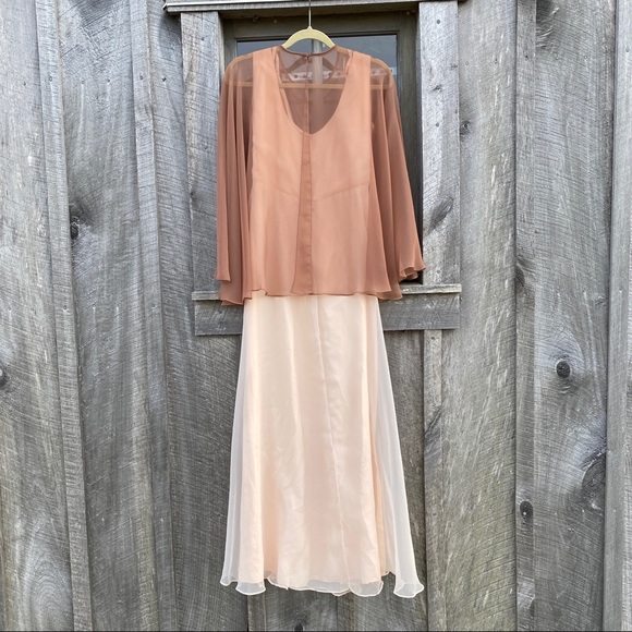 Vintage 60s emma doml sheer cape dress 16 - Picture 8 of 8